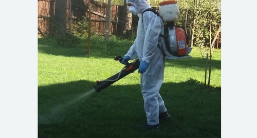 Обработка участка от клещей в Нолинске